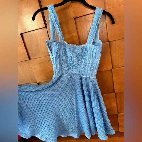Charo Ruiz Mai short dress Sky Blue Mini Dress - Picture 6 of 8